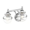 Livex Lighting Oldwick 2 - Light Vanity in  Polished Chrome - 3 of 4