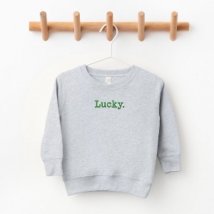 The Juniper Shop Embroidered Lucky Typewriter Youth Ultra-Soft Graphic Sweatshirt - 1 of 3
