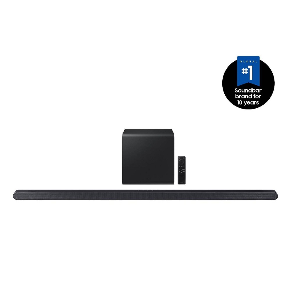 Samsung Ultra-slim 3.1.2ch. Wireless Dolby ATMOS Soundbar with Q-Symphony (HW-S800D): Wall Mountable, Subwoofer, Bluetooth & Wi-Fi