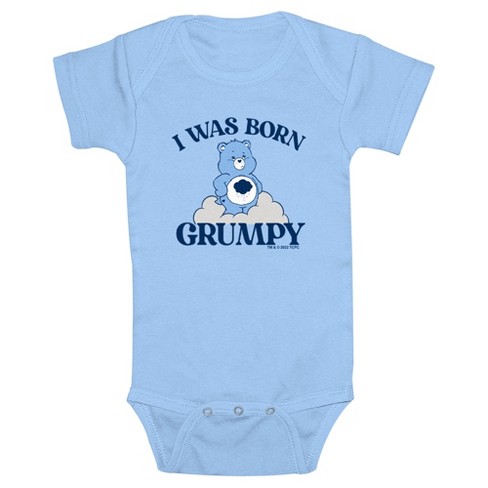 Infant's Care Bears I Was Born Grumpy Bear Bodysuit - Light Blue - 6 