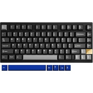 YUNZII AL75 75% Gaming Keyboard,Aluminium Mechanical Keyboard BT/2.4G/Wired Hot Swap Pre-lubed Creamy Keyboard (Silver, Cocoa Cream Switch) - 1 of 4