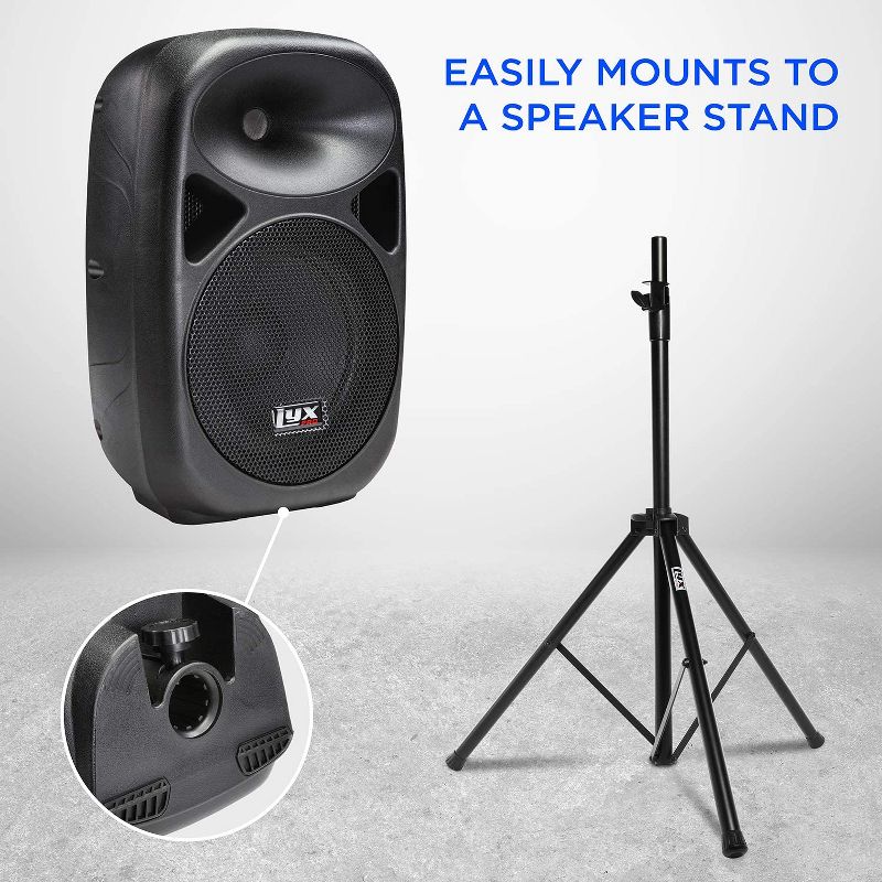 LyxPro 8” Portable Passive PA Speaker System W/Speakon, XLR Input, 4 of 5