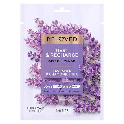 Beloved Lavender & Chamomile Tea Rest & Recharge Sheet Mask - 0.91 fl oz