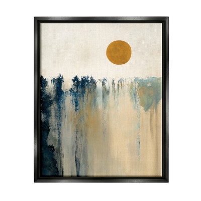 Stupell Industries Abstract Daytime Sun Landscape Fluid Shapes Design