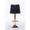 LOVMOR Set of 2 Bar Stools,with Chrome Footrest and Base Swivel Height Adjustable Mechanical Lifting Velvet + Golden Leg Simple Bar Stoo - 4 of 4