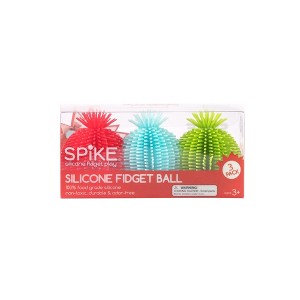 Innobaby SPIKE Silicone Sensory Fidget Balls - Red/Green/Blue, 3-Piece ...