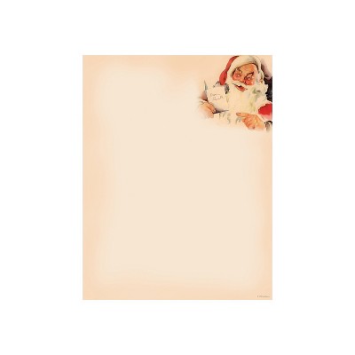 Great Papers! Vintage Santa Holiday Letterhead Beige 80/Pack (2019111)