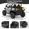 Ride On Dump Truck, 24V Ride On Car with Remote Control,Electric Dump Bed and Extra Shovel,Ride On Tractors Car with Music Player,Key Start for Safety - 3 of 4