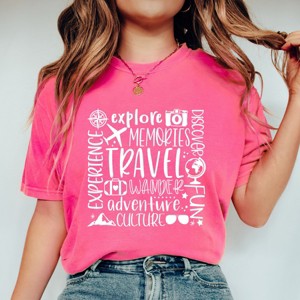 Simply Sage Market Travel Subway Garment Dyed Tee - 1 of 4