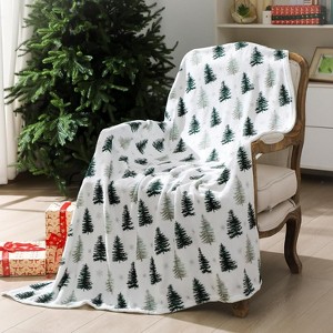 Christmas Throw Blanket Christmas Tree Couch Blanket Ultra Soft Cozy Flannel Winter Holiday Christmas Gift. - 1 of 4