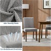 Upholstered Dining Chairs Set of 2, Fabric Kitchen Side Chairs with Sturdy Wood Legs, Comfortable Soft Linen for Dining Room, Restaurant - 3 of 4
