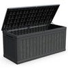 260 Gal XXL Outdoor Storage Deck Box, Waterproof Resin, Lockable, for Patio Furniture, Cushions, Garden Tools & Pool/Sports Gear, Black - 3 of 4