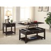 Vynxaria Walnut End Table, 1-Shelf Design with Drawer, 15"W x 24"H - 2 of 4