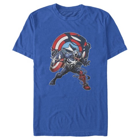 Men's Marvel Captain Venom Shield Logo T-shirt : Target