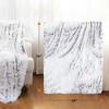 Cheer Collection Long Shaggy Hair Throw Blanket - Gray Ombre (60" x 70") - 3 of 4