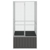 vidaXL Bird Cage Anthracite 43.7 in.x42.1 in.x83.3 in. Galvanized Steel - 3 of 4