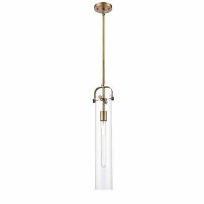 Pilaster - 1 Light Stem Hung Pendant In Industrial Style-14.5 Inches Tall and 5 Inches Wide