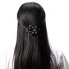 Unique Bargains Women's Grace Three-tooth Hairpin 3.54"x2.52"x1.97" Light Purple 1 Pc - 2 of 4