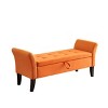GDFStudio Valentina Modern 51.5" Velvet Upholstered Rectangle Storage Bench - 4 of 4