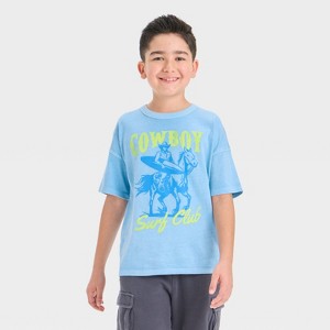 Boys' Short Sleeve Relaxed Fit T-Shirt - Cat & Jack™ - 1 of 4