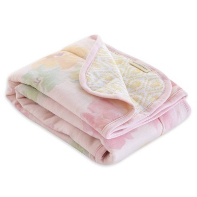 Image of Burt's Bees Baby® Organic Reversible Jersey Knit Blanket - Morning Glory