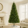 SEVOBAL Artificial Trees 7FT Unlit Artificial Christmas Tree with 775 Tips Artificial Christmas Tree Classic Green Holiday Tree, Green, 42"*8.8"*84" - 2 of 4