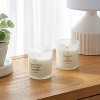 Gift Set of 2 4.5oz Milky Coastal Wind and Lavender and Rainwater Lily Jar Candle - Threshold™ - 2 of 3