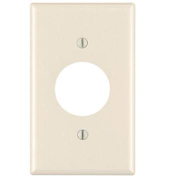 Leviton Almond 1 gang Thermoset Plastic Outlet Wall Plate 1 pk