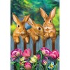 Easter Garden Bunnies Spring Garden Flag 18" x 12.5" Briarwood Lane - 3 of 4