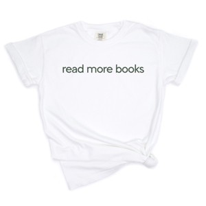 Simply Sage Market Embroidered Read More Books Garment Dyed Tee - 1 of 4