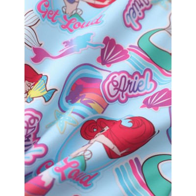 Disney Princess Kids Summer Holiday One Piece Rash Guards Ariel Pink 6-7 — фото 3