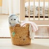 Braided Water Hyacinth Tapered Floor Basket Sleepy Bear - Cloud Island™ - 2 of 3