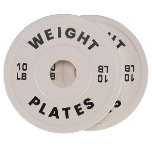 Coucheta 2-Inch Fractional Weight Plates Set (1.25LB-10LB Pairs) | Rubber Coated Change Plates for Gym & Home | Compatible with Standard Barbells - 1 of 4
