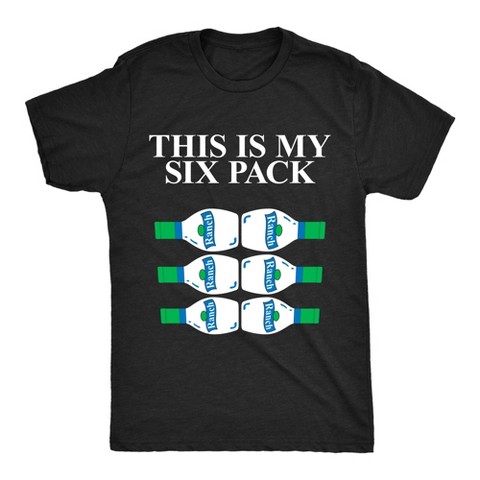 Мужские футболки Crazy Dog T-Shirts, Inc. Mens Funny T Shirts This Is My Six Pack Sarcastic Ranch Dressing Lover Tee For Men - Crazy Dog Men's T Shirt For Foodies Black L