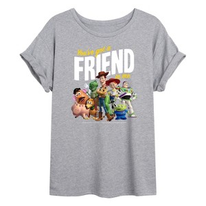 Women's - Disney - You've Got A Friend In Me Oversized Graphic T-Shirt - 1 of 4