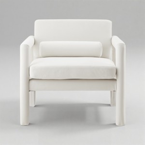 Art Leon Velvet Accent Chair, Modern Armchair for Living Room, Stylish Upholstered Single Sofa - 1 of 4
