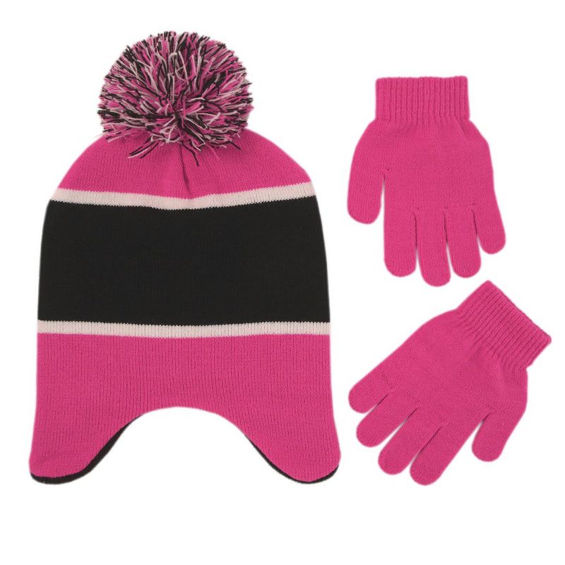 Disney Minnie Mouse Hat & Glove Cold Weather Set, Little Girls Age 4-7, 3 of 5