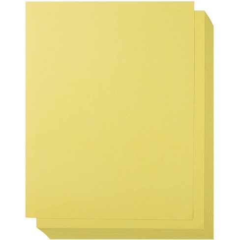 50Sheets Yellow Cardstock Paper, 8.5 x 11 Card stock for Cricut, Thick  Construction Paper for Card Making, Scrapbooking, Craft 90 lb / 250 gsm