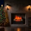 ChicFurnit Indoor Fireplaces 20"Freestanding Fireplace Fireplace Heater with Realistic Flames for Living Room, Black, 23.62"*11.02"*14.37" - 2 of 4