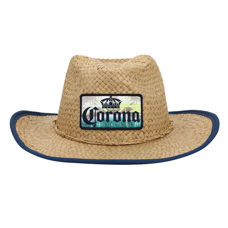 Corona Patch Straw Cowboy Hat, 1 of 4