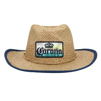 Corona Patch Straw Cowboy Hat