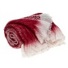 HomeRoots 52" X 67" Red and White Woven Wool Blend Throw Blanket - 4 of 4