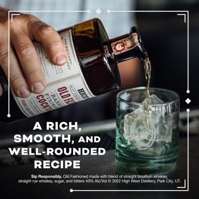 High West Old Fashioned Barrel Finished Whiskey Premixed Cocktail - 375ml Bottle