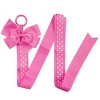 Wrapables Hair Clip and Hair Bow Holder, Hot Pink Polka Dots - 4 of 4