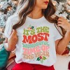 Simply Sage Market Women's Most Wonderful Tme Of The Year Holly  Short Sleeve Graphic Tee - 2 of 4