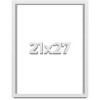 PosterPalooza | Slim Profile White Picture Frame - UV Acrylic, Foam Board Backing, Hanging Hardware - 2 of 4