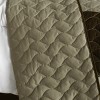 Slickblue Handmade Full/Queen Quilt Set, 100% TC Fabric, 5 Geometric Design Options, Vermicelli Quilting, 3-Piece Set - 2 of 4