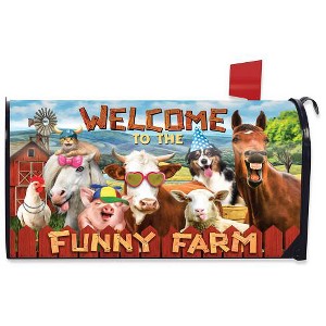 Funny Farm Summer Magnetic Mailbox Cover Standard Briarwood Lane - 1 of 3