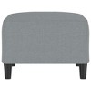 vidaXL Footstool Light Gray 27.6 in.x21.7 in.x16.1 in. Fabric - 4 of 4