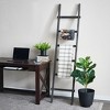 Storied Home Wood Blanket Ladder Black: Fir Wood 6-Rung Decorative Wall Ladder, No Assembly Required - 3 of 4